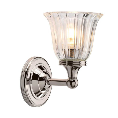 Austen 1 Light Wall Light - Polished Nickel - Comet Lighting