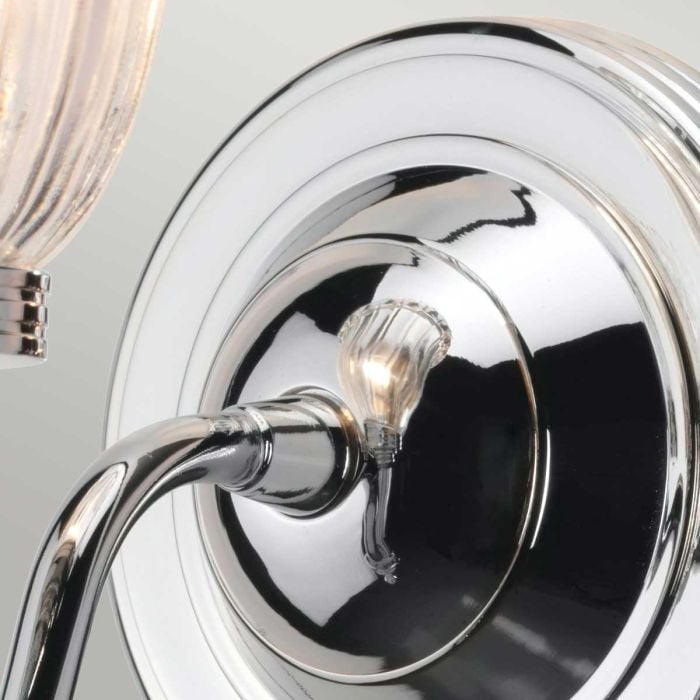 Carroll1 Wall Light Polished Chrome - Comet Lighting