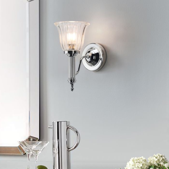Carroll 1 Light - Polished Chrome - Comet Lighting