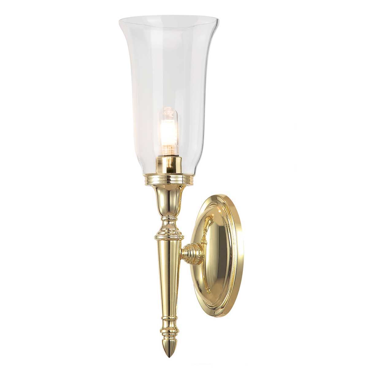 Dryden2 Wall Light Polished Brass - Comet Lighting