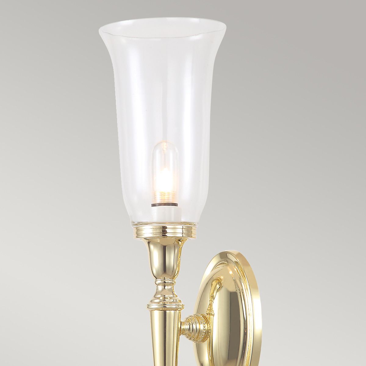 Dryden2 Wall Light Polished Brass - Comet Lighting