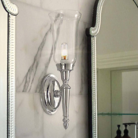 Dryden2 Wall Light Polished Nickel - Comet Lighting