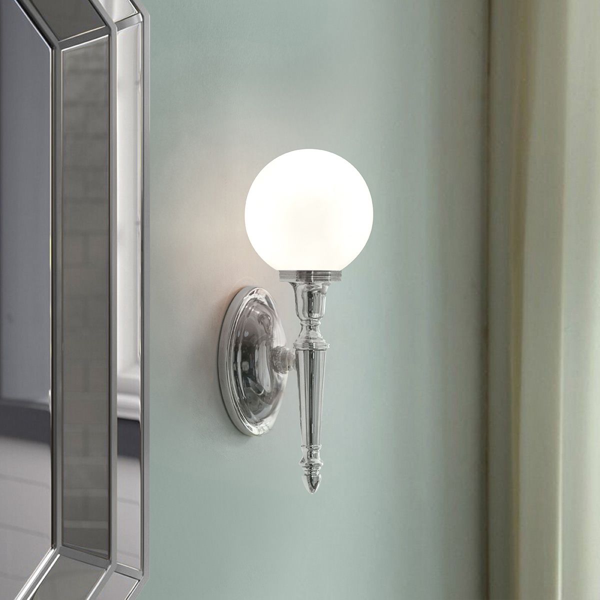 Dryden4 Wall Light Polished Chrome - Comet Lighting
