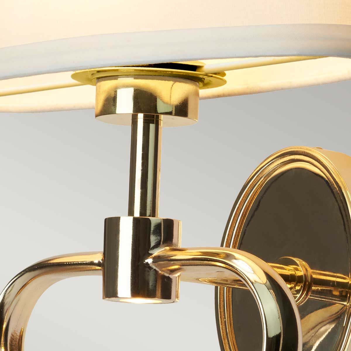 Falmouth 2 Light Wall Light - French Gold - Comet Lighting