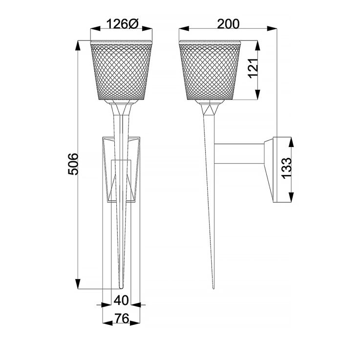 Verity 1 Light Wall Light - Polished Chrome - Comet Lighting