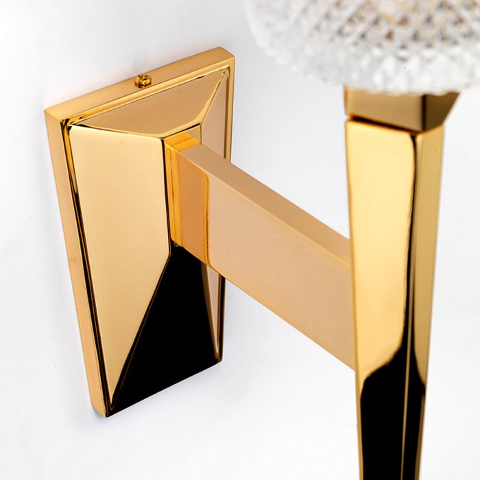 Verity 1 Light Wall Light - Polished Gold - Comet Lighting