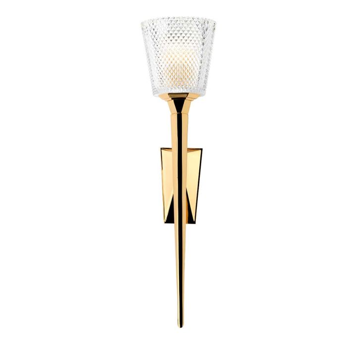 Verity 1 Light Wall Light - Polished Gold - Comet Lighting