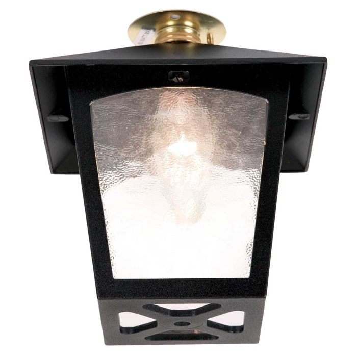 York 1 Light Flush Porch Lantern - Comet Lighting