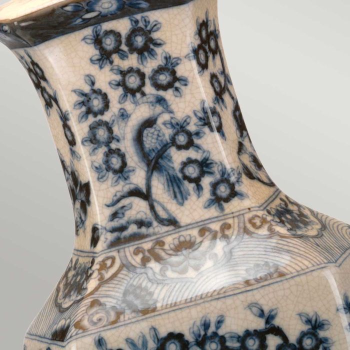 Blue Hex 1 Light Table Lamp - Comet Lighting