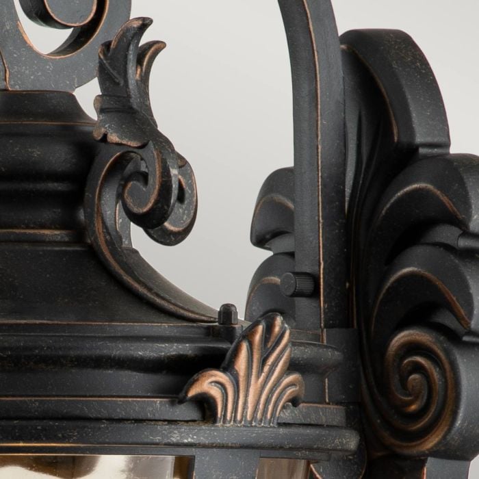 Baltimore Outdoor Wall Lantern Large Bronze - Comet Lighting