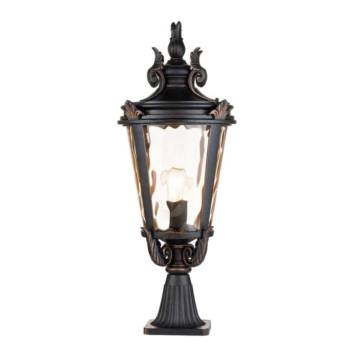 Baltimore 1 Light Large Pedestal Lantern - Comet Lighting