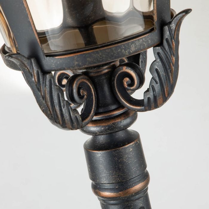 Baltimore Outdoor Medium Pillar Lantern Bronze - Comet Lighting