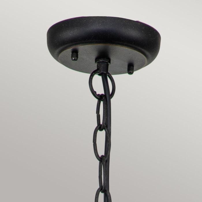 Baltimore Outdoor Chain Lantern Large Bronze - Comet Lighting