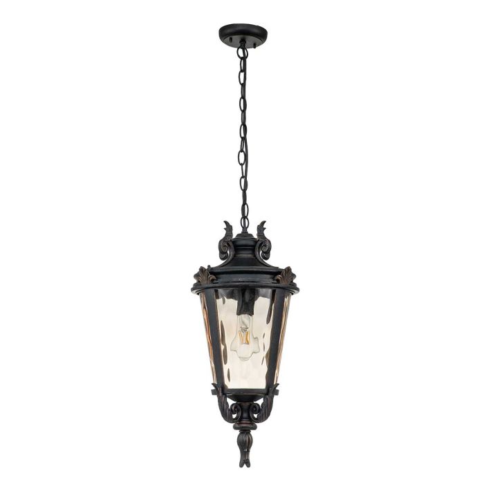 Baltimore Outdoor Chain Lantern Large Bronze - Comet Lighting