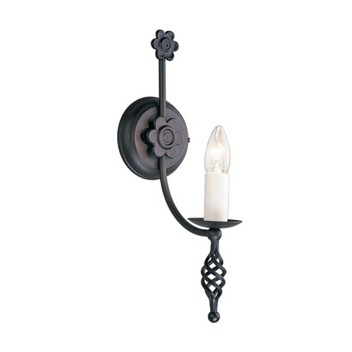 Belfry 1 Light Wall Light Black - Comet Lighting