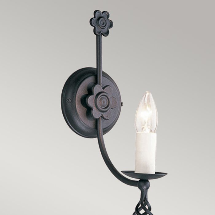Belfry 1 Light Wall Light Black - Comet Lighting