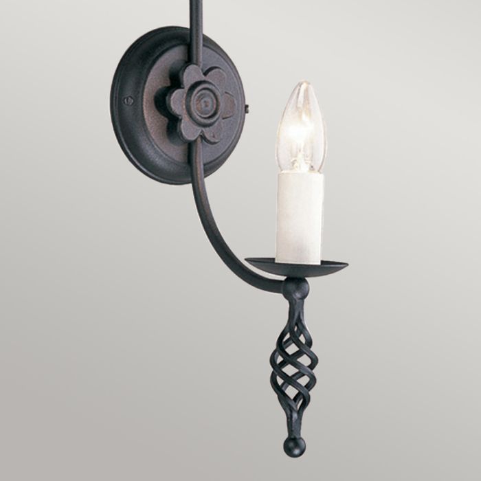 Belfry 1 Light Wall Light Black - Comet Lighting