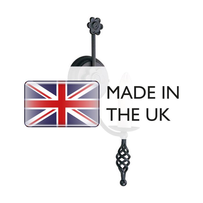 Belfry 1 Light Wall Light Black - Comet Lighting