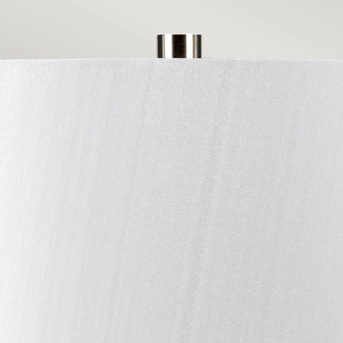 Caesar 1 Light Table Lamp - Silver - Comet Lighting