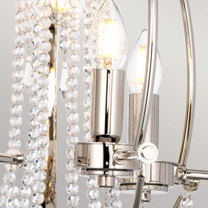 Cassie 4 Light Chandelier - Comet Lighting