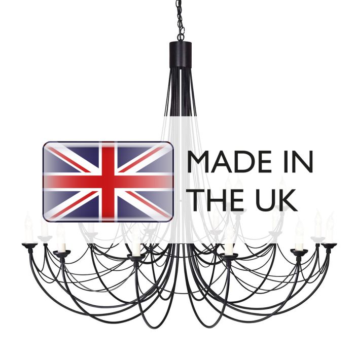 Carisbrooke 18 Light Chandelier - Comet Lighting