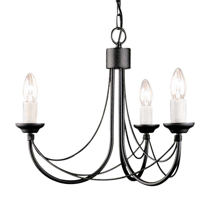 Carisbrooke 3 Light Chandelier - Comet Lighting