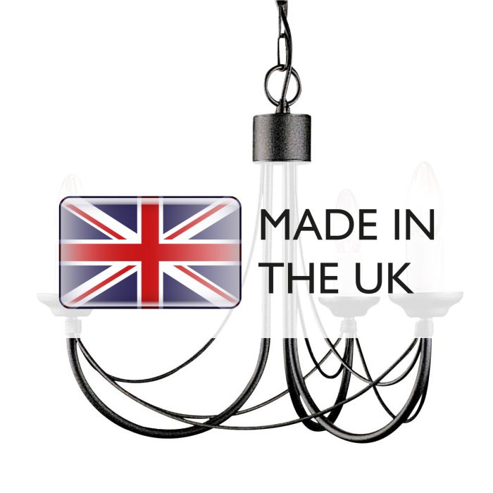 Carisbrooke 3 Light Chandelier - Comet Lighting