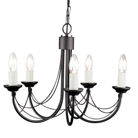 Carisbrooke 5 Light Chandelier - Comet Lighting