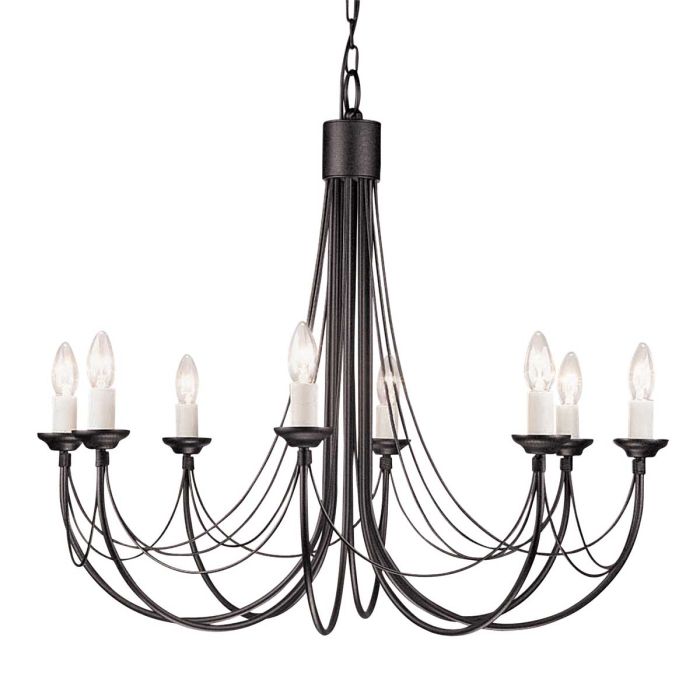 Carisbrooke 8 Light Chandelier - Comet Lighting