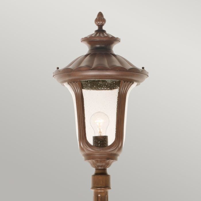 Chicago Outdoor Lamp Post Medium Bronze - Comet Lighting