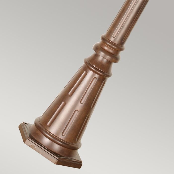 Chicago Outdoor Lamp Post Medium Bronze - Comet Lighting