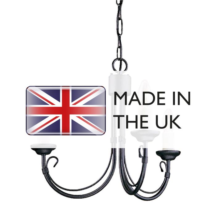 Chartwell 3 Light Chandelier - Comet Lighting