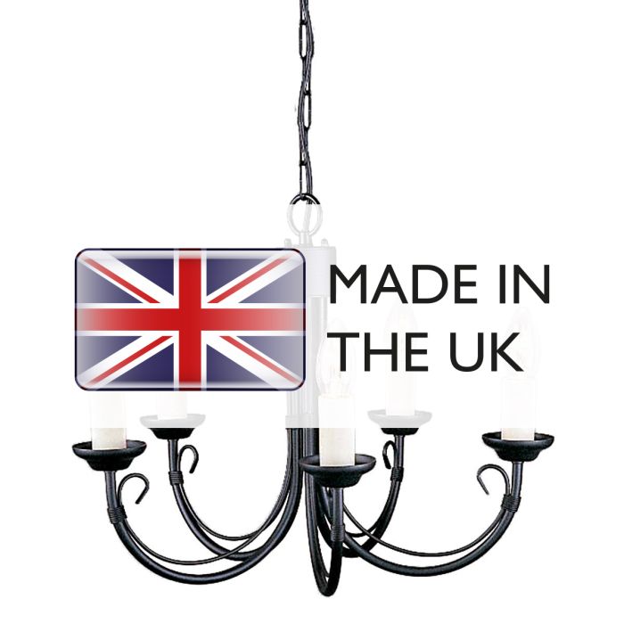 Chartwell 5 Light Chandelier - Comet Lighting