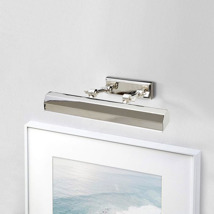 Chawton Medium Picture Light - Polished Nickel - Comet Lighting