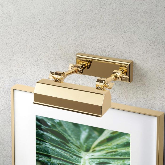 Chawton Small Picture Light - Polished Brass - Comet Lighting