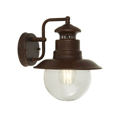 Wooton 1Lt Outdoor Wall/Porch Light - Rustic Brown