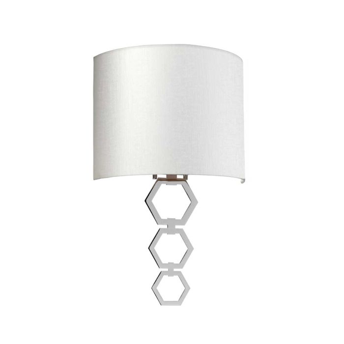 Clark Medium 1 Light Wall Light - Polished Chrome - Comet Lighting