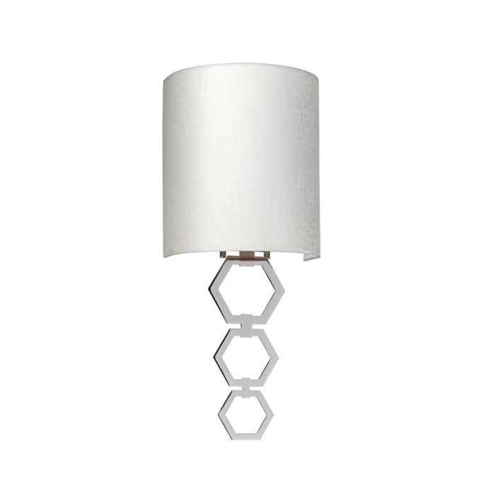 Clark Small 1 Light Wall Light - Polished Chrome - Comet Lighting