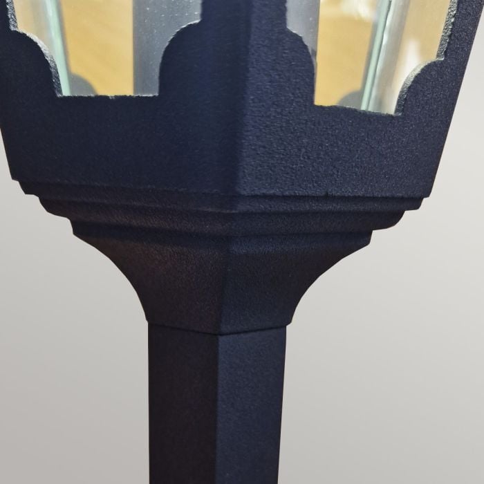 Chapel Outdoor Pillar Lantern Black - Comet Lighting