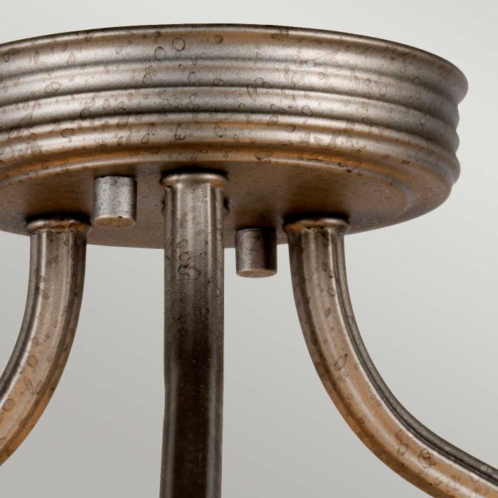 Crown 3 Light Semi-Flush/Pendant - Comet Lighting