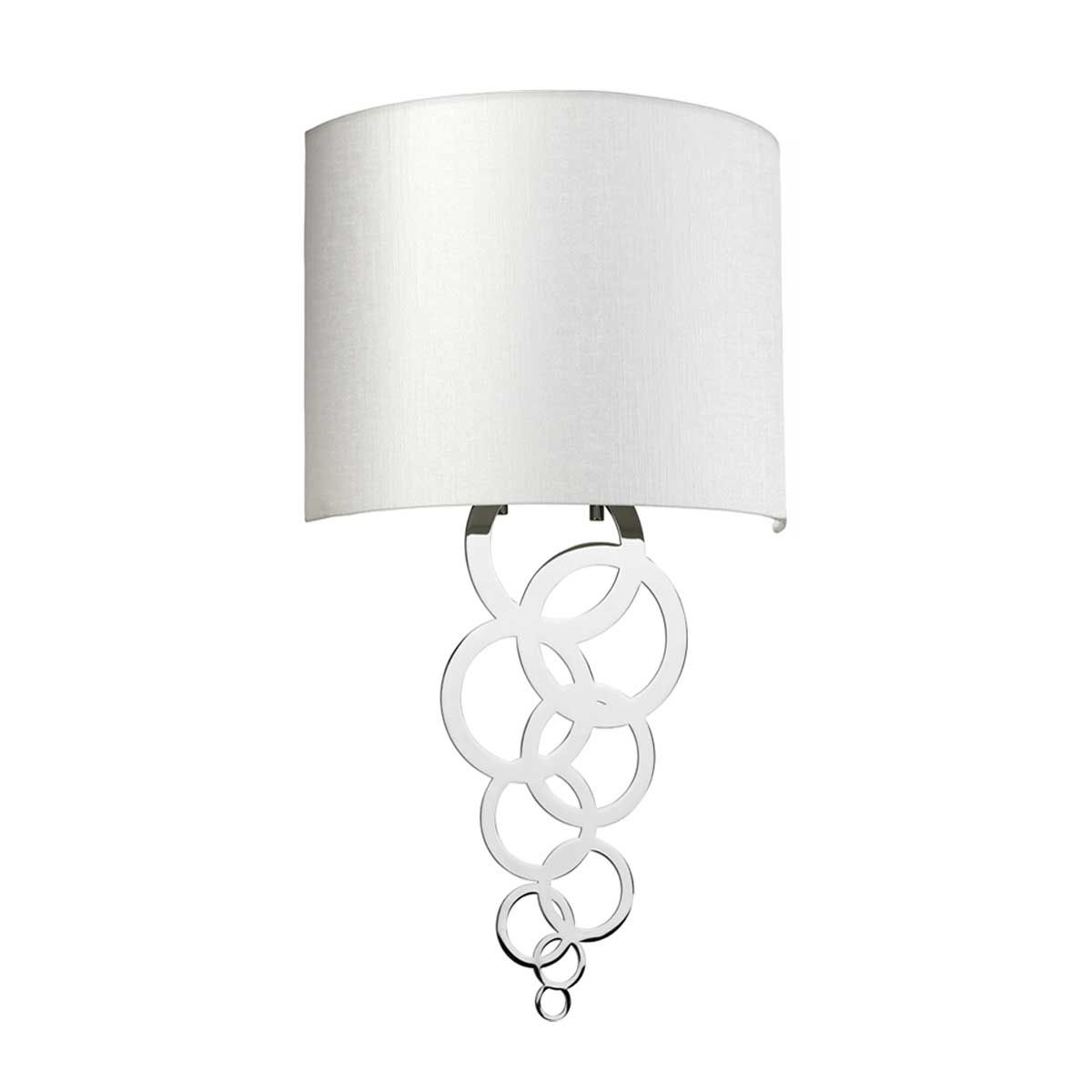 Curtis Medium 1 Light Wall Light - Polished Chrome - Comet Lighting