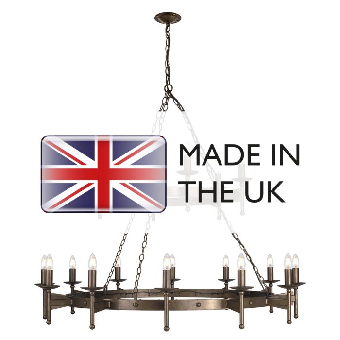 Cromwell 18 Light Chandelier - Comet Lighting