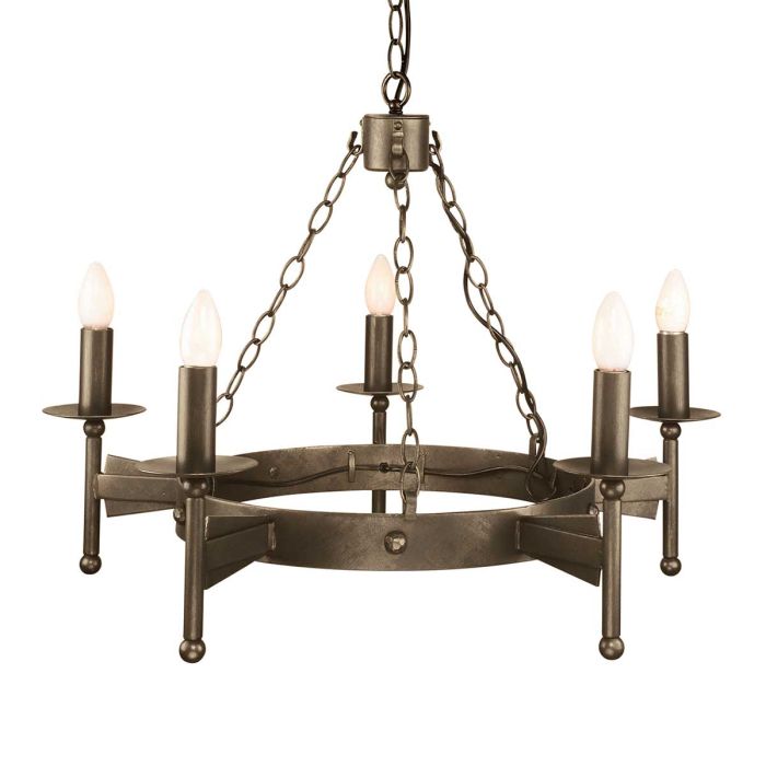 Cromwell 5 Light Chandelier - Comet Lighting