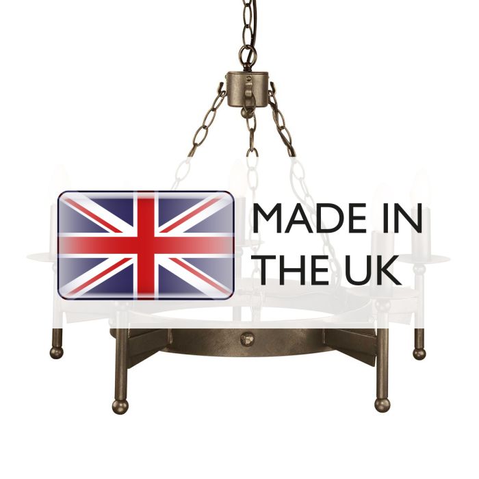 Cromwell 5 Light Chandelier - Comet Lighting