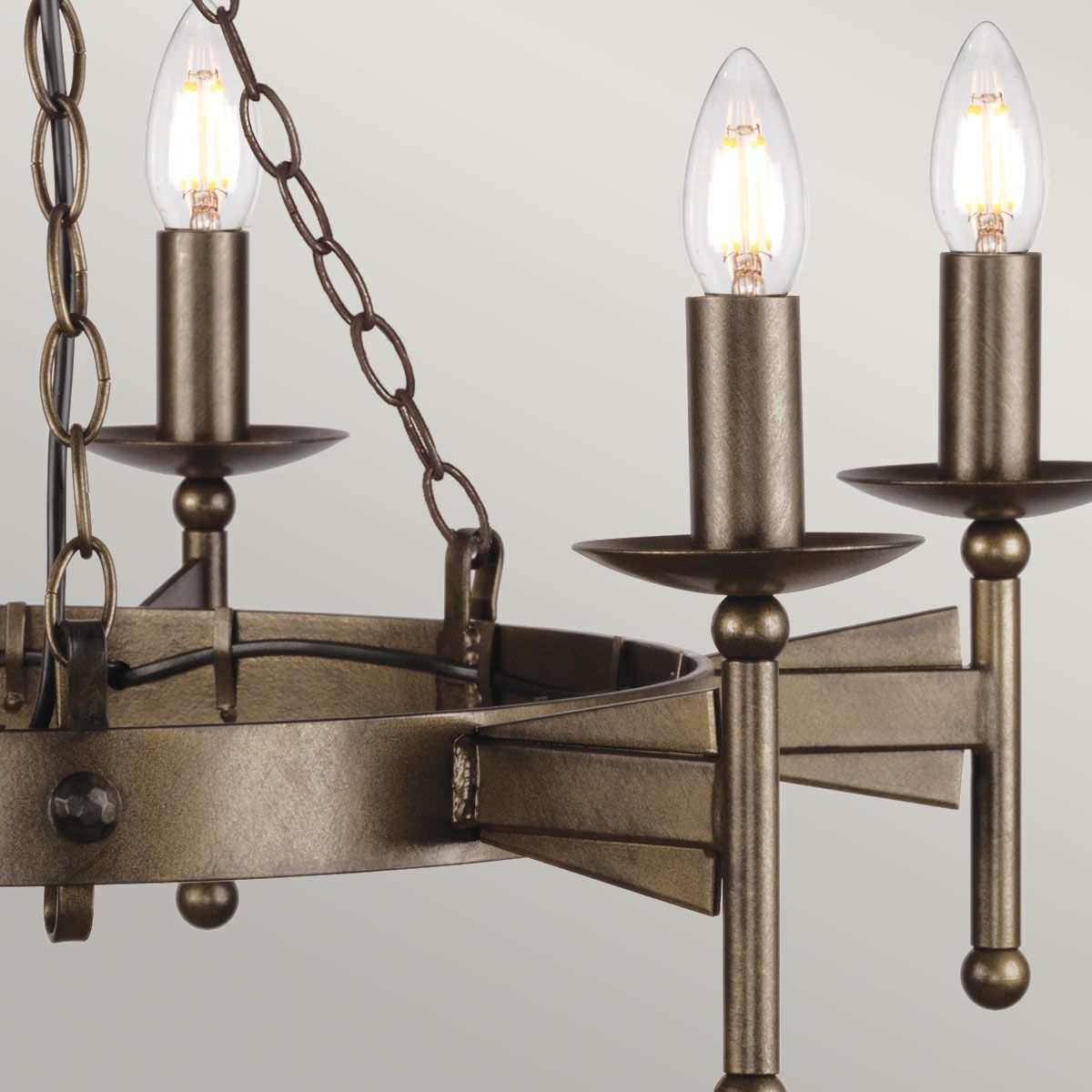 Cromwell 6 Light Chandelier - Comet Lighting