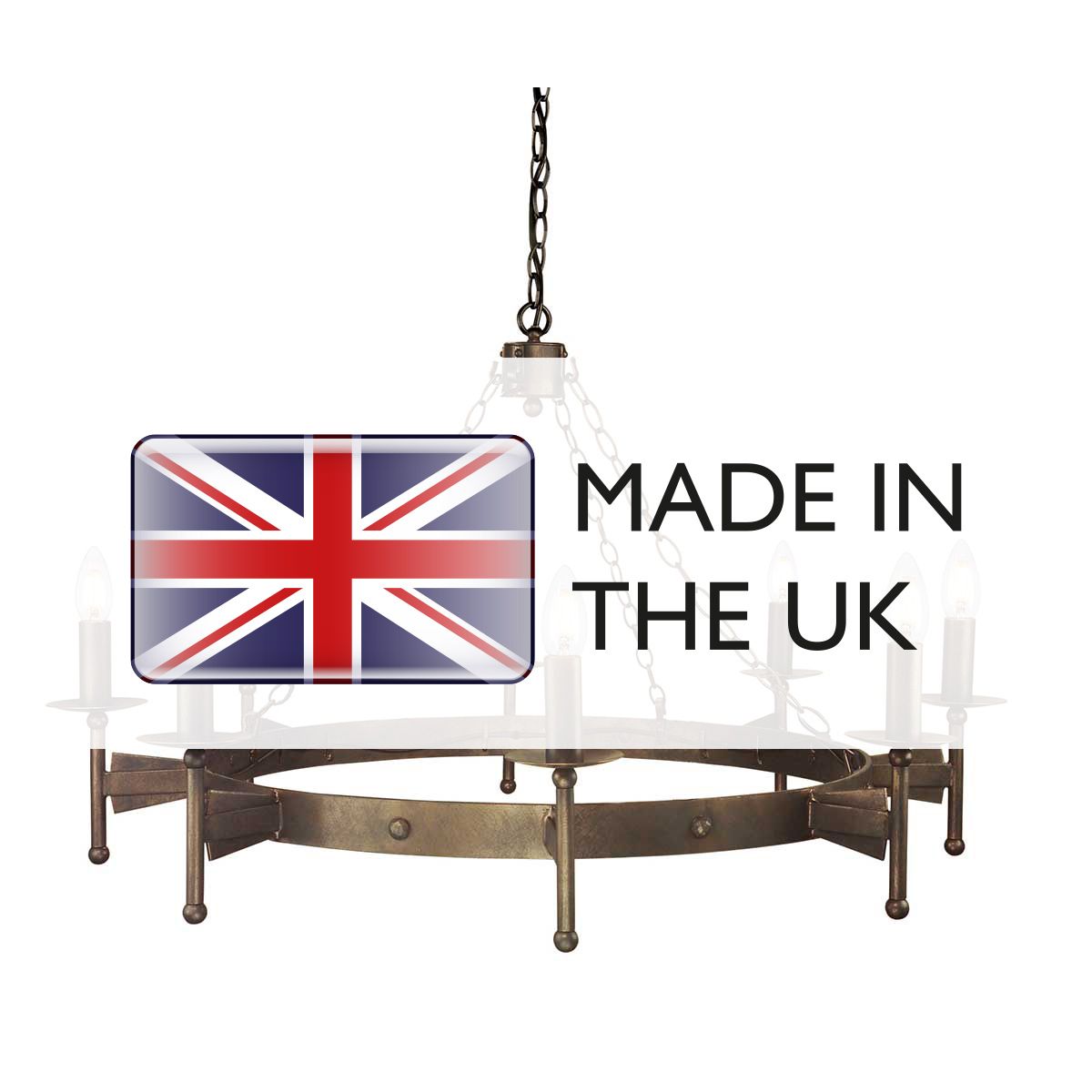 Cromwell 8 Light Chandelier - Comet Lighting