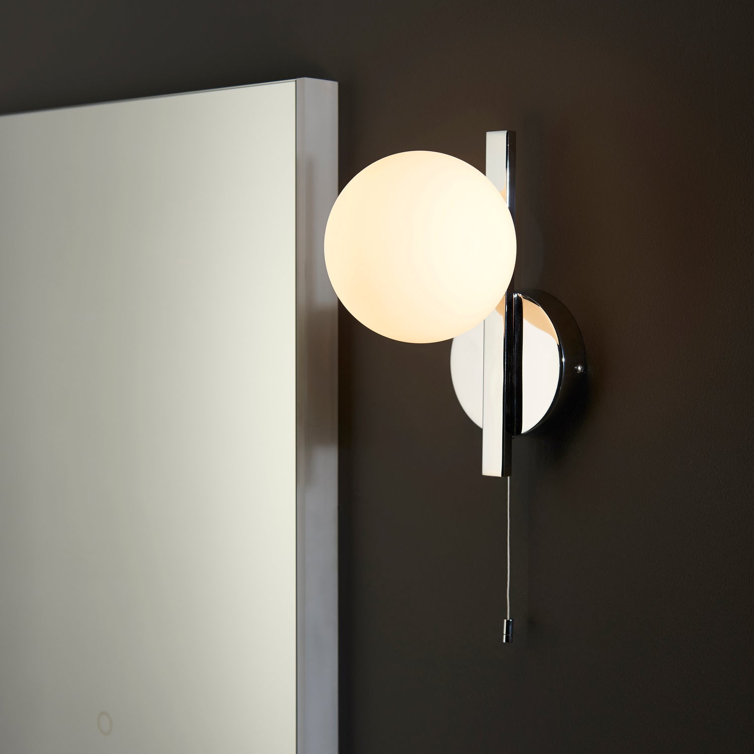 Skeena Wall Light Polished Chrome - Comet Lighting
