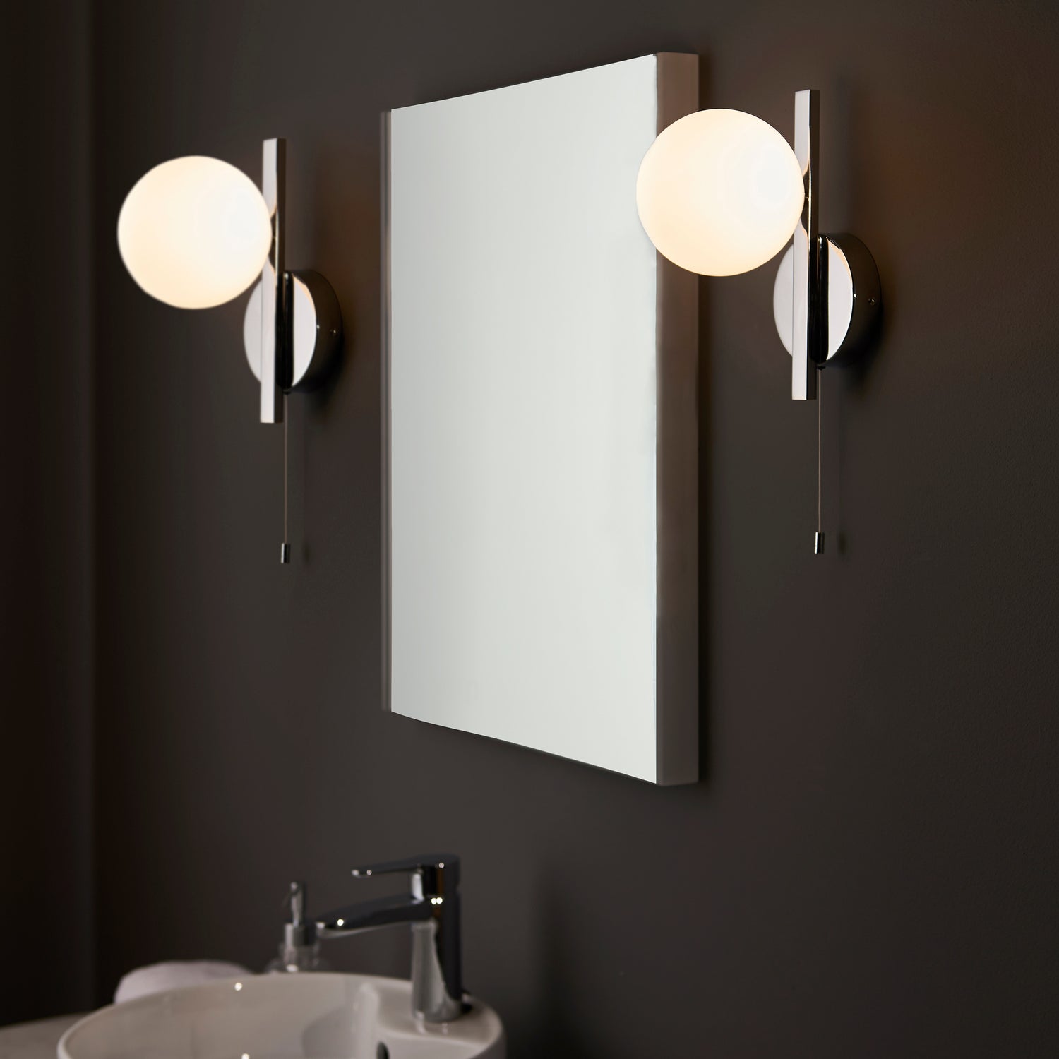Skeena Wall Light Polished Chrome - Comet Lighting