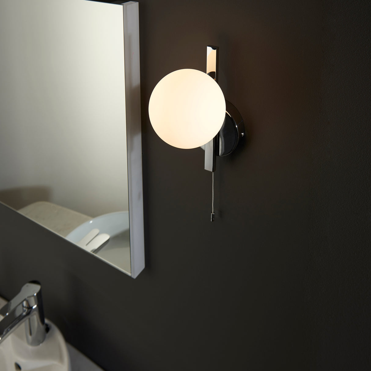 Skeena Wall Light Polished Chrome - Comet Lighting