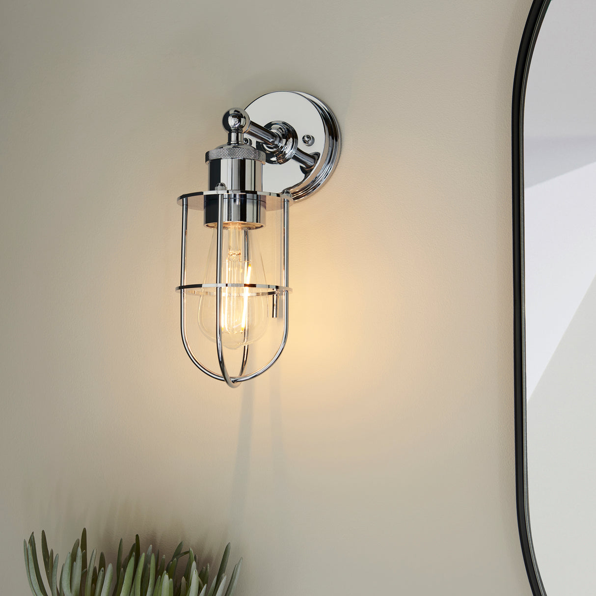 Tennsift Wall Light Chrome - Comet Lighting